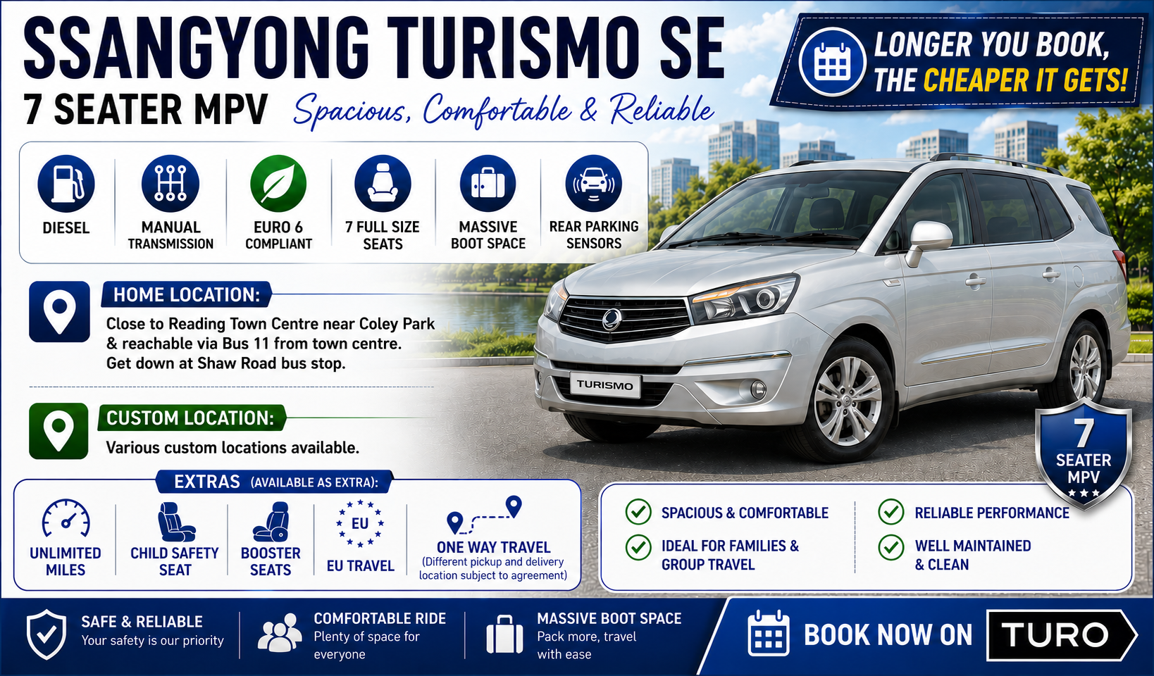 SsangYong Turismo 2017 in Reading
