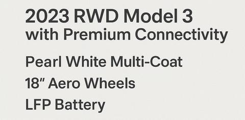 Tesla Model 3 2023