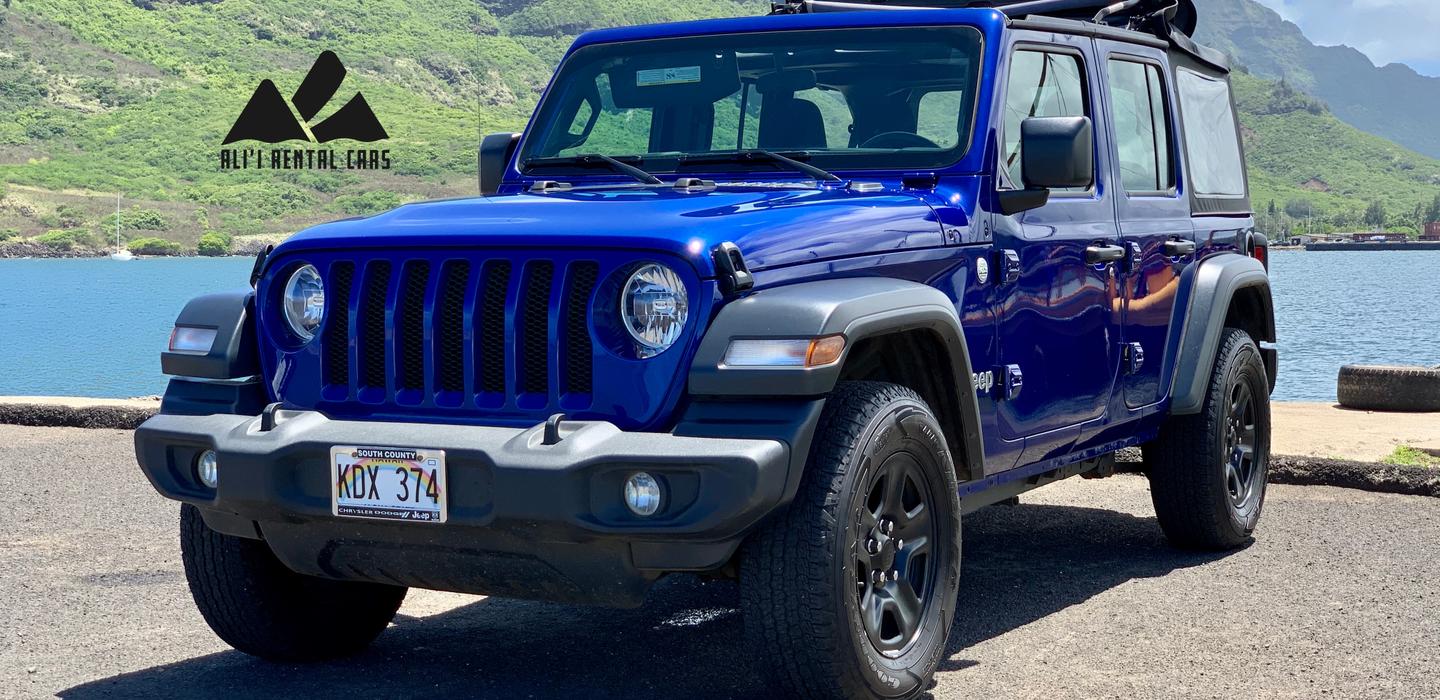 Jeep Wrangler Unlimited 2019 rental in Lihue, HI by Alii Rental Cars