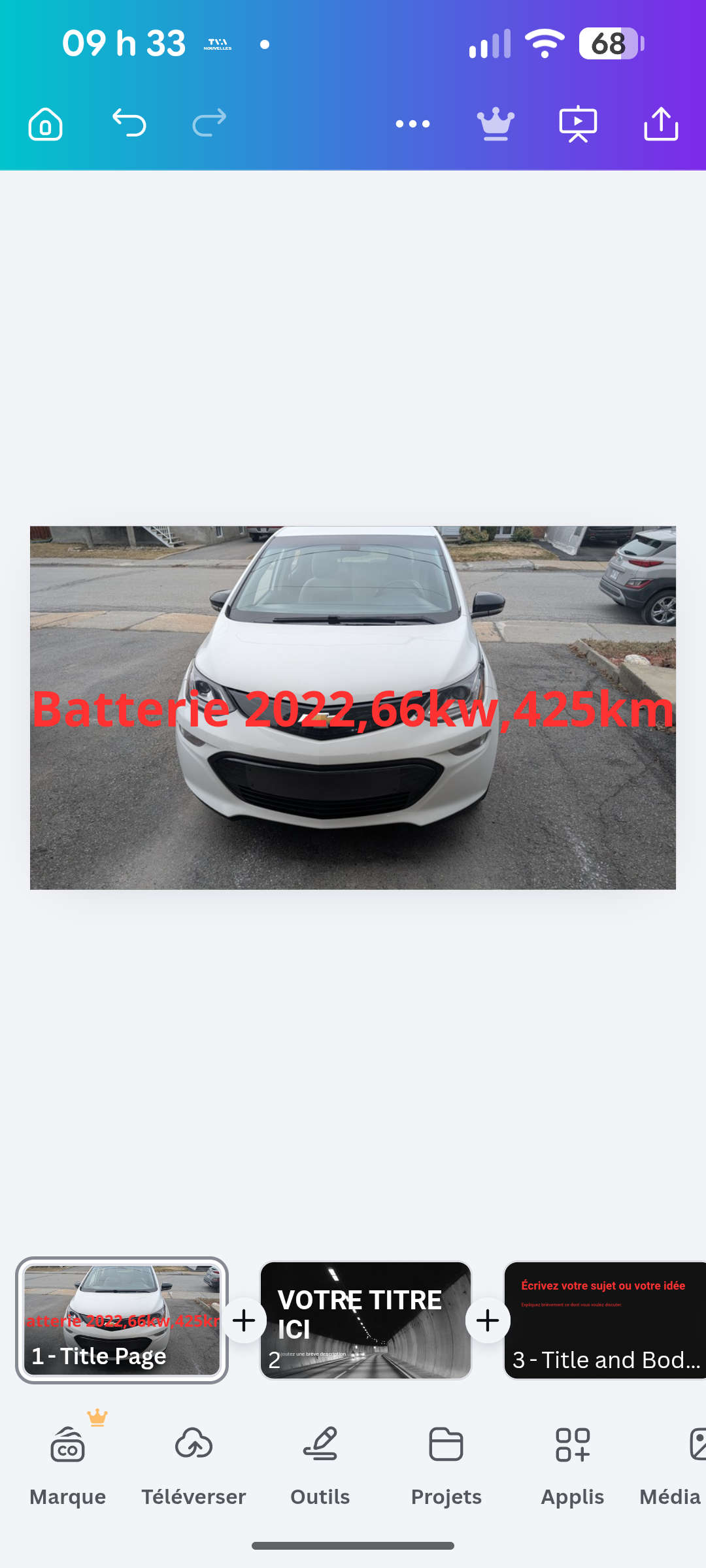 Chevrolet Bolt EV 2018 in Longueuil, QC