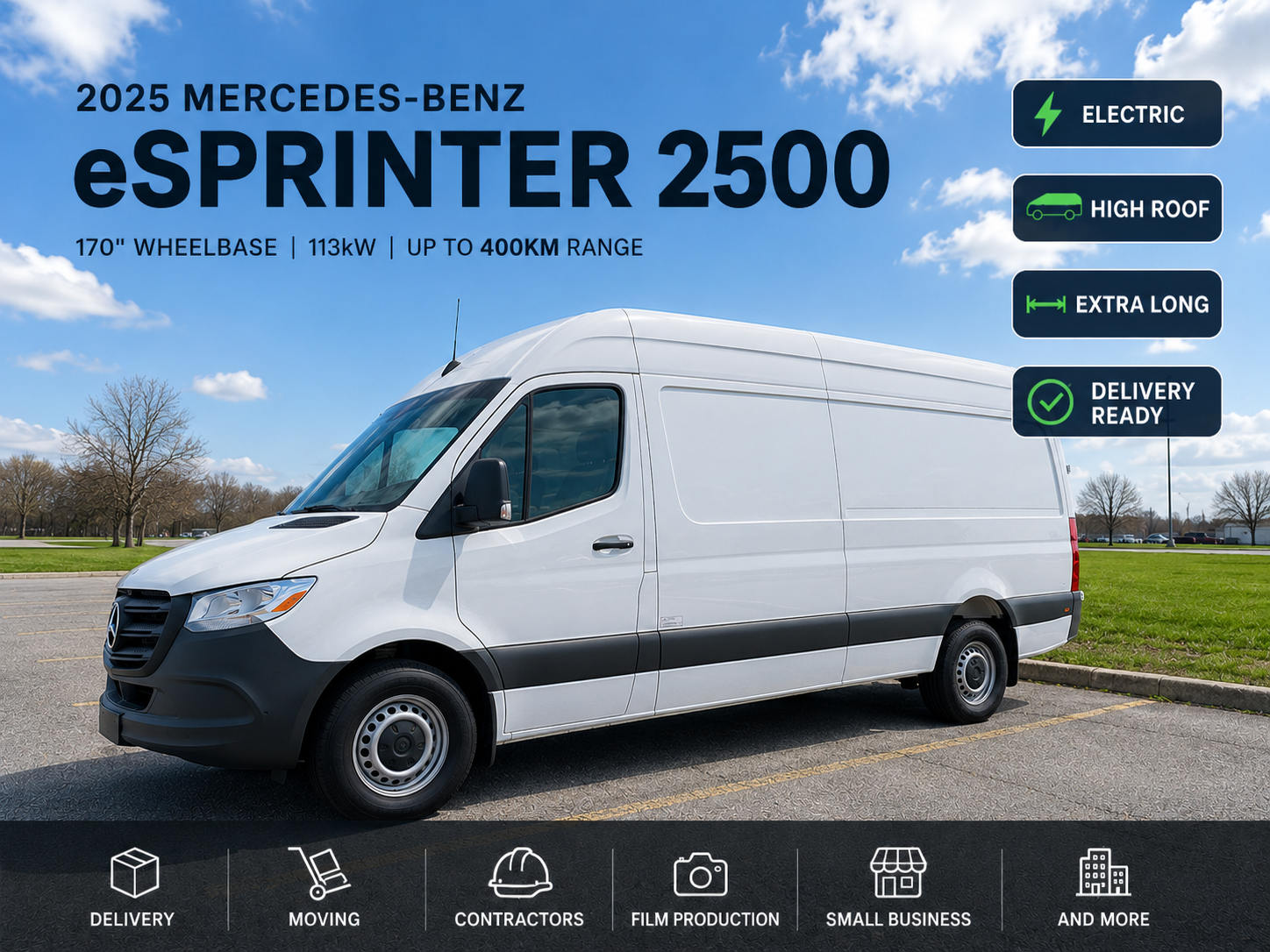 Mercedes-Benz eSprinter Cargo 2025 in Richmond Hill, ON