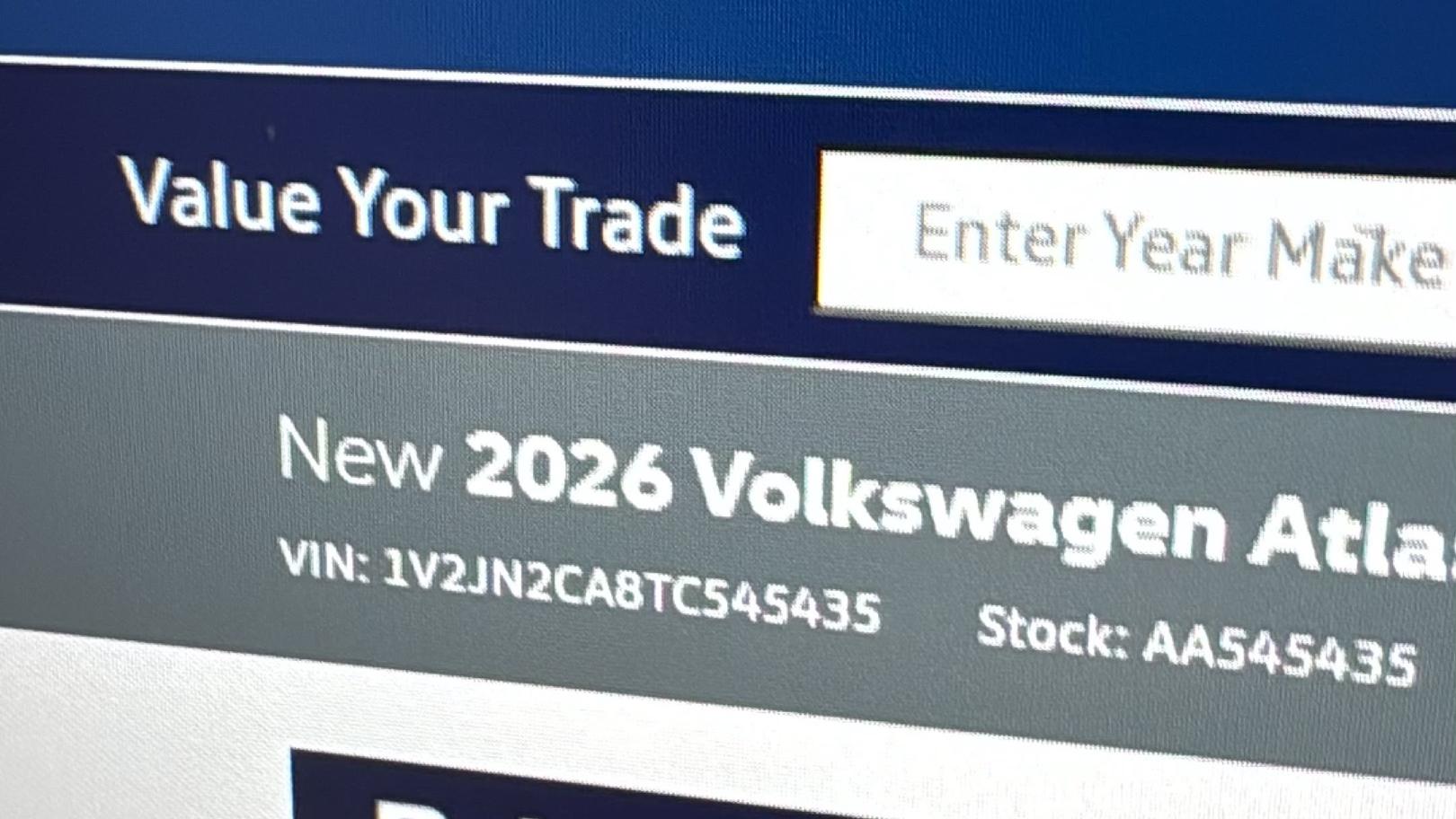 Volkswagen Atlas 2026 in 