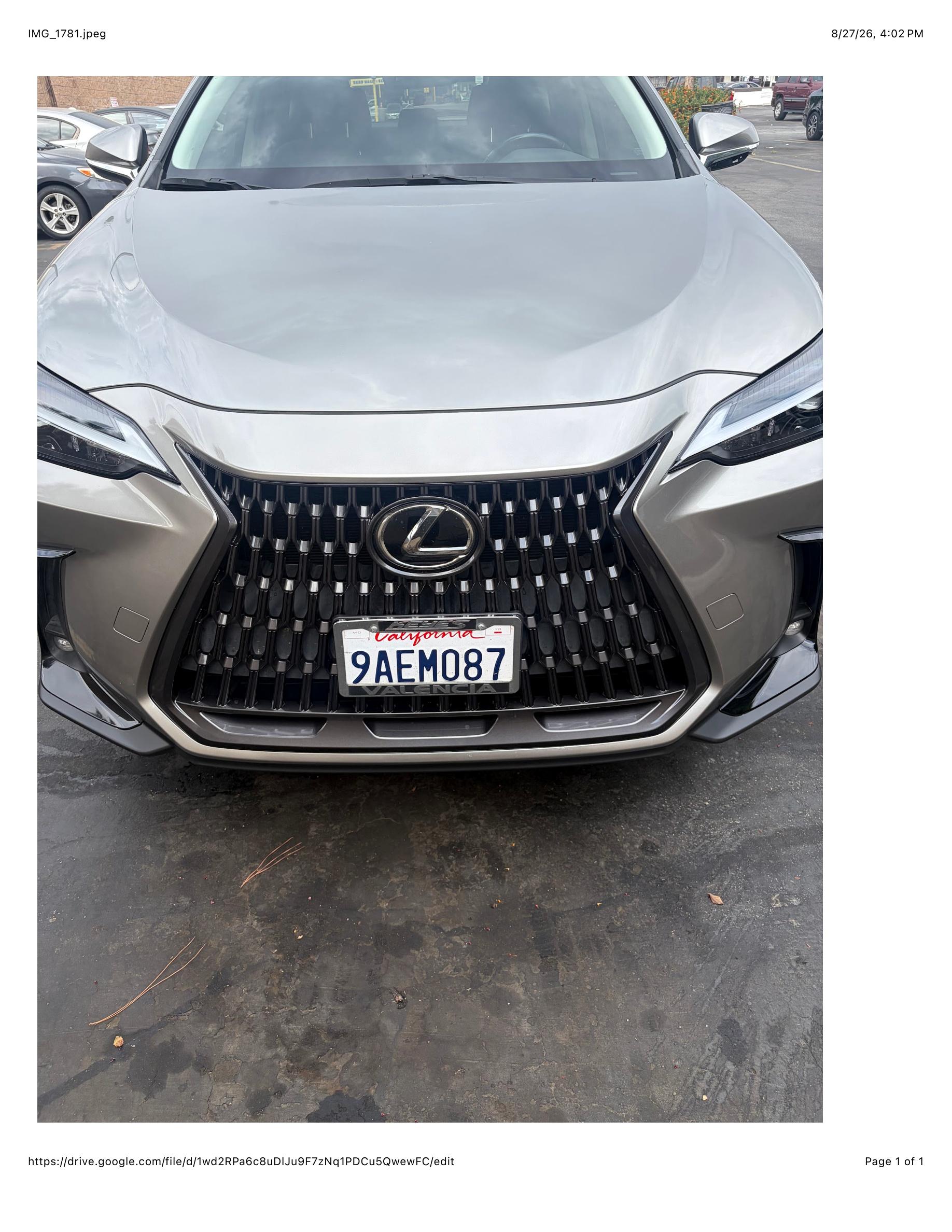 Lexus NX 2022 in Los Angeles, CA