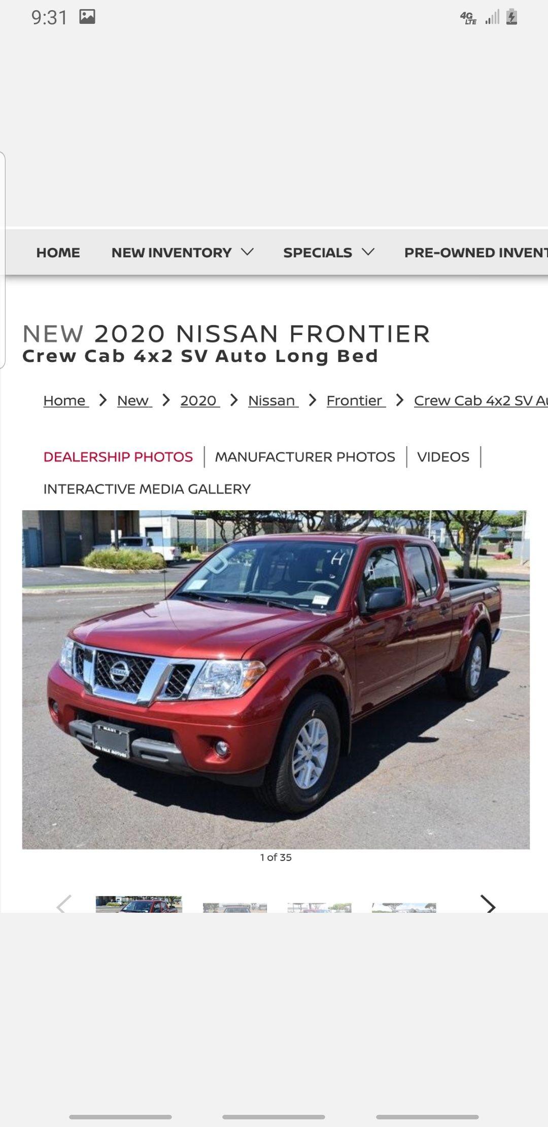 Nissan Frontier 2020 in Wailuku, HI