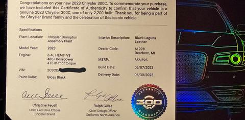 Chrysler 300 2023