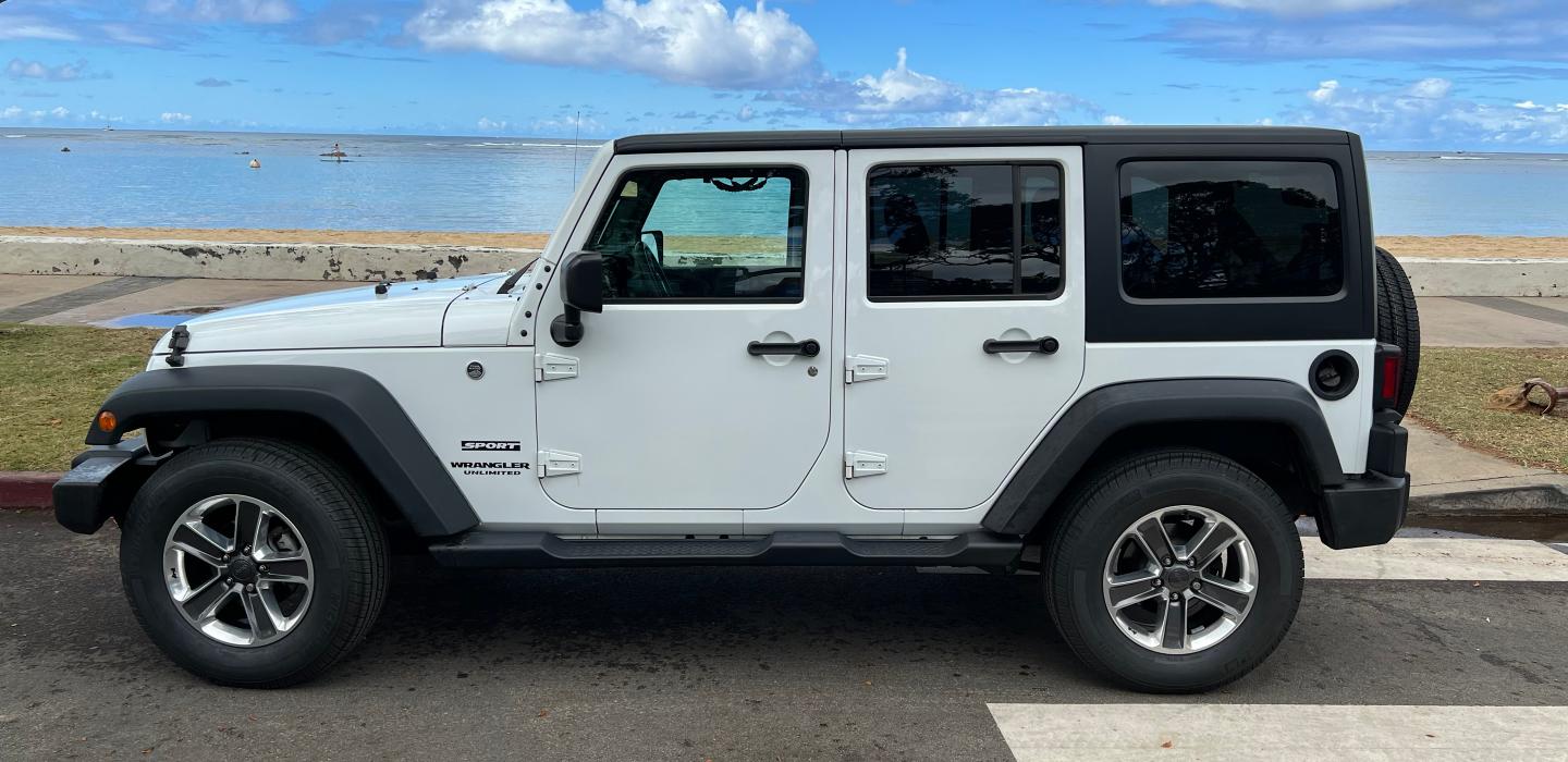 Jeep Wrangler Unlimited 2017 rental in Honolulu, HI by LLC Oahu