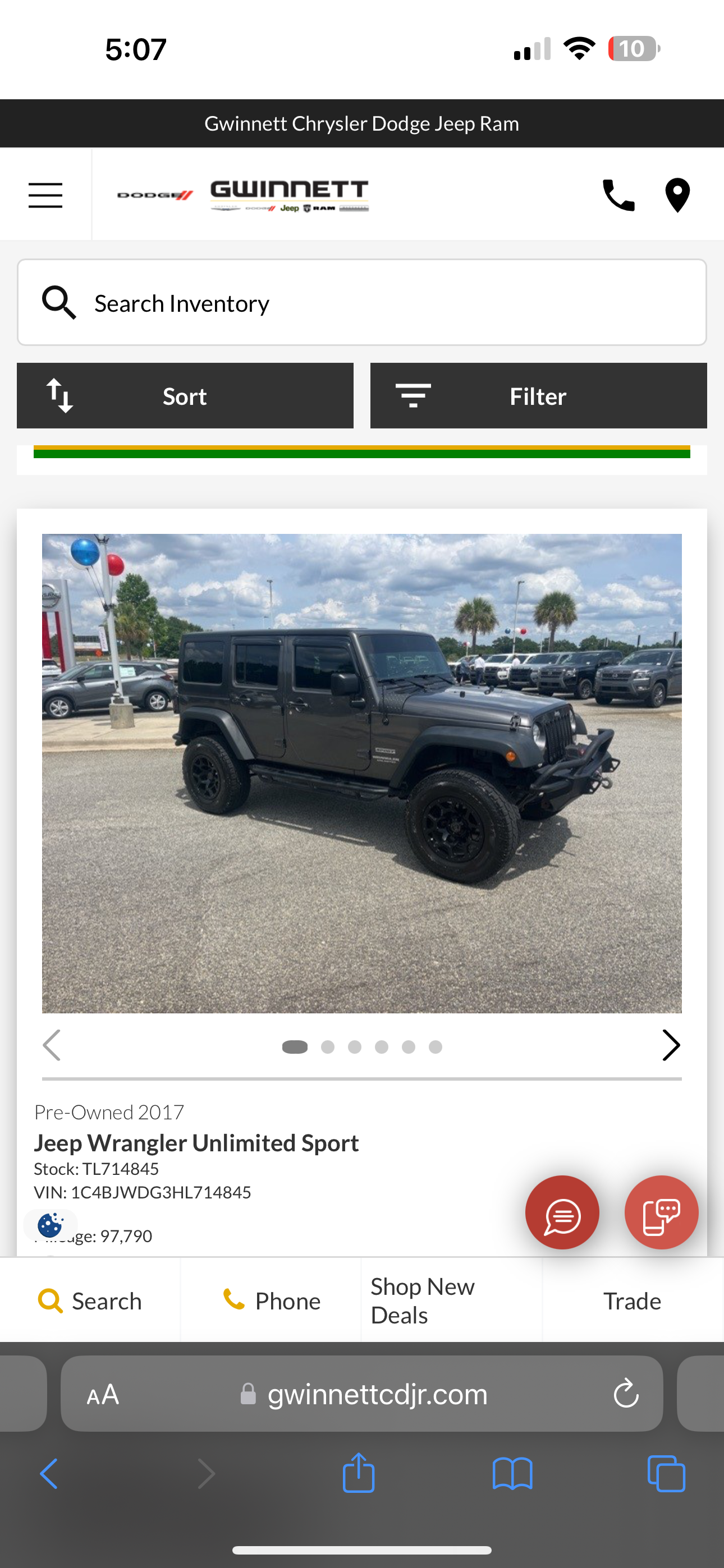 Jeep Wrangler Unlimited 2017 in Atlanta, GA