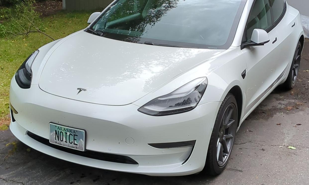 White Tesla Model 3 available on Turo in Anchorage
