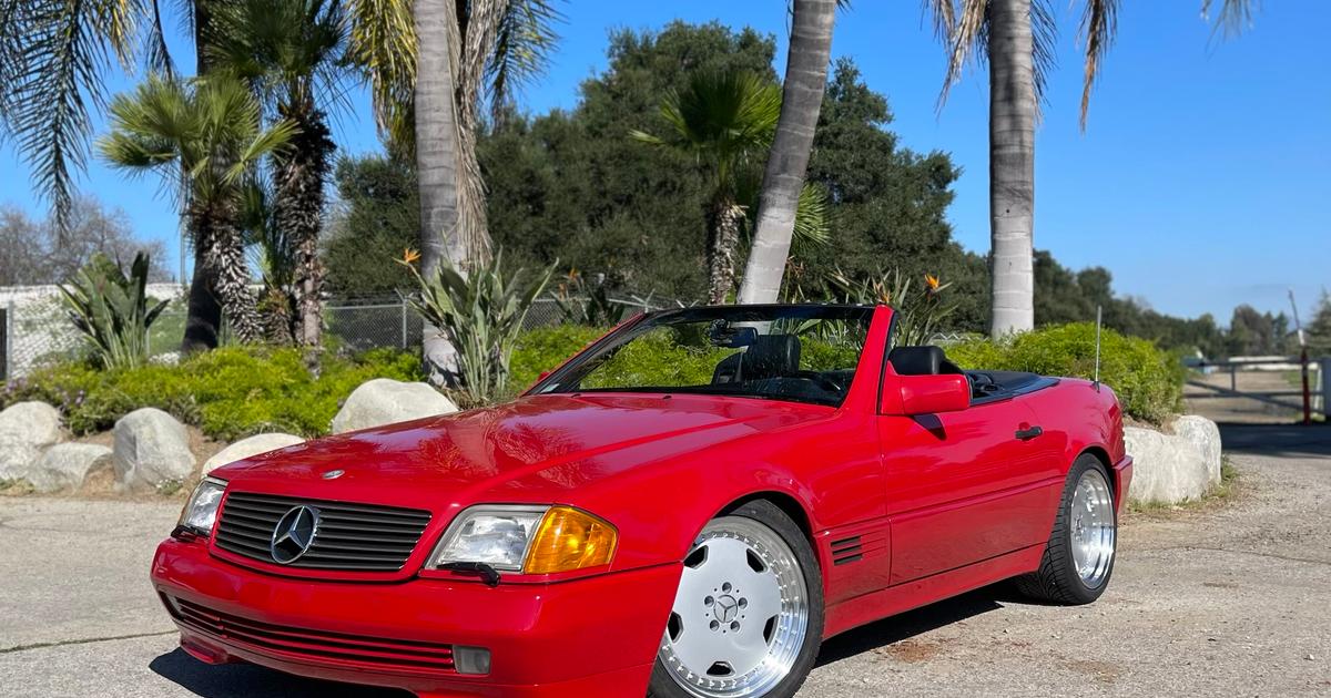 90s Y2K OLD vintage Mercedes Benz polo 赤