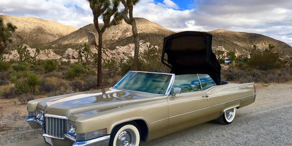 Cadillac DeVille Convertible 1970 rental in Palm Desert, CA by