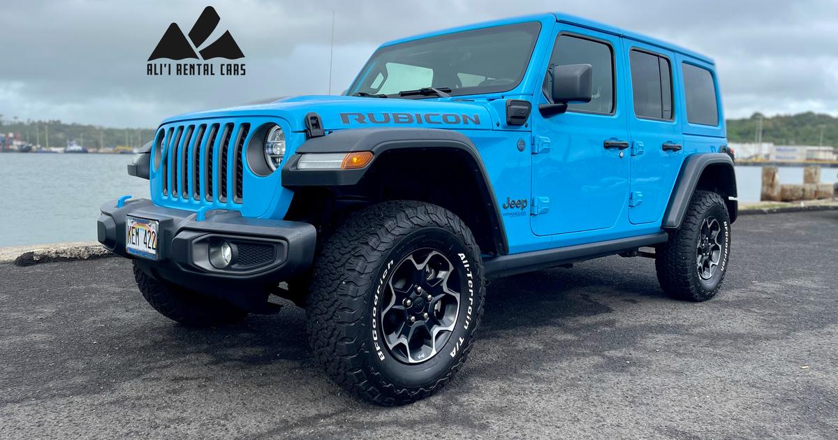 Jeep Wrangler 4xe 2021 rental in Lihue, HI by Alii Rental Cars LLC .. Turo